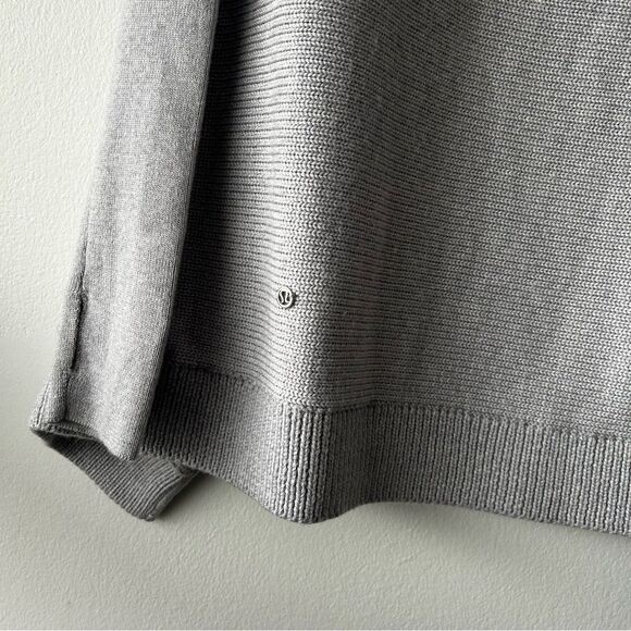 Lululemon Wrap It Up Sweater in light grey - Picture 7 of 11